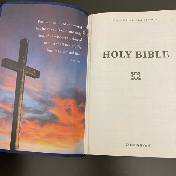 Holy Bible New International Version NIV Zondervan with Chapter Book Marks - Picture 2 of 7